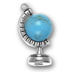 Moveable Globe on Stand Charm