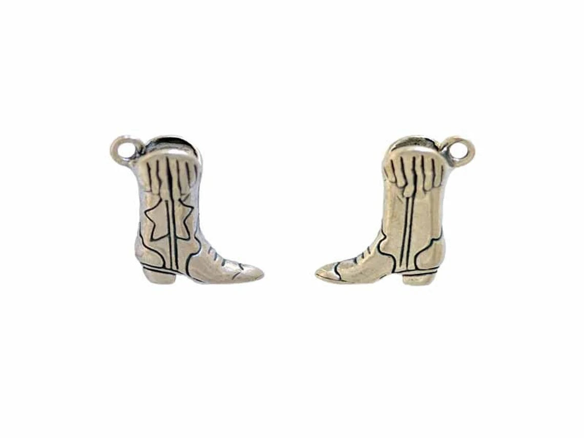 Western Cowboy Boot Charm