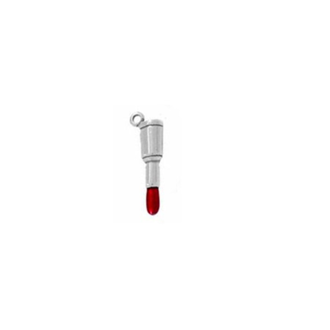 Red Enamel Lipstick Charm