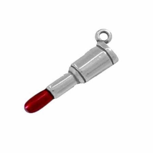 Red Enamel Lipstick Charm