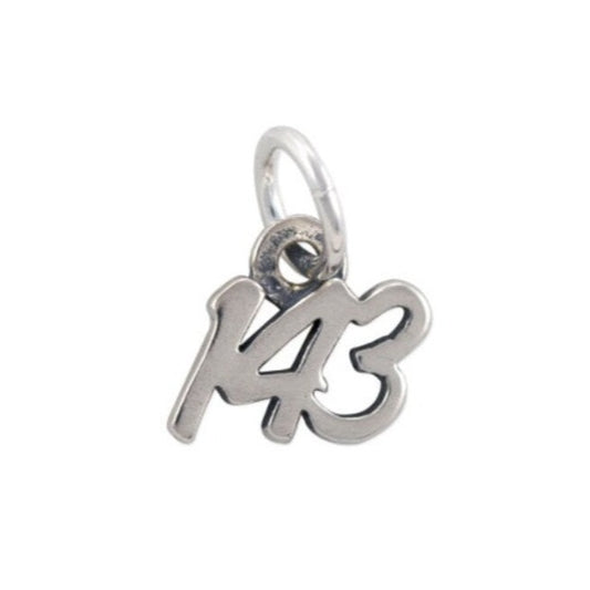 143 (I Love You) Charm