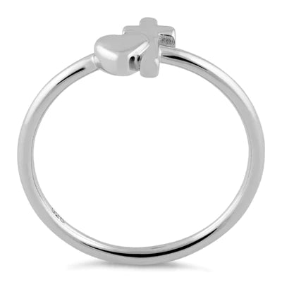 Heart Cross Ring