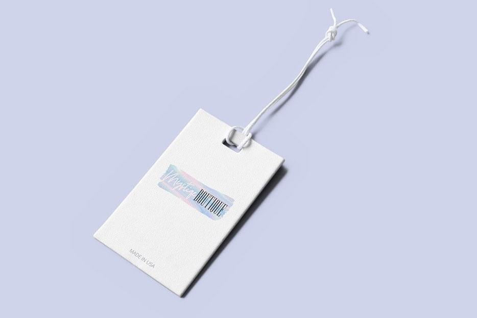 Paper Label Tag Mockup