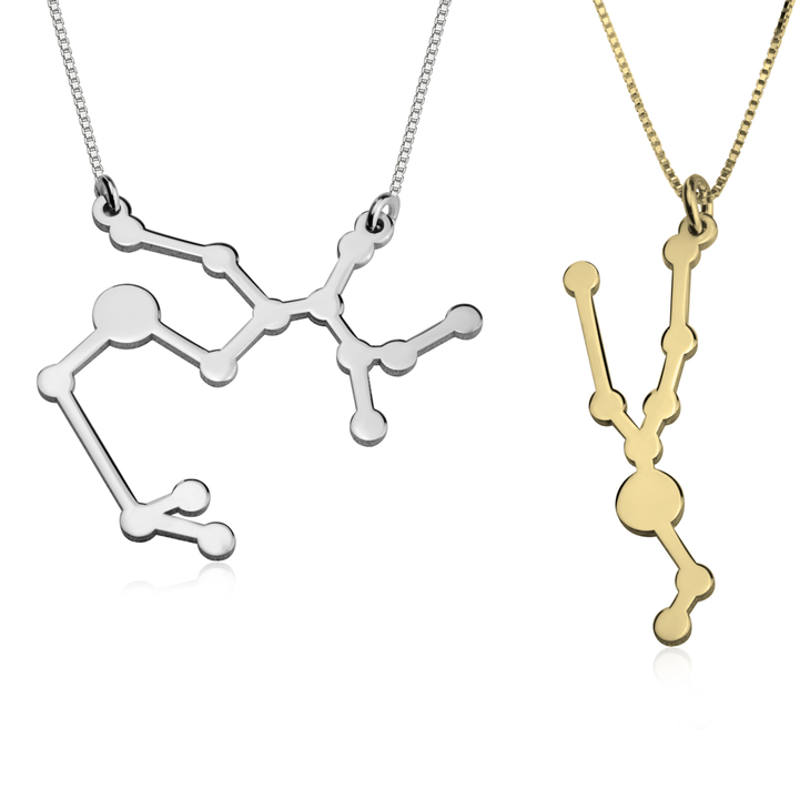 Cut Out Zodiac Constellation Necklace