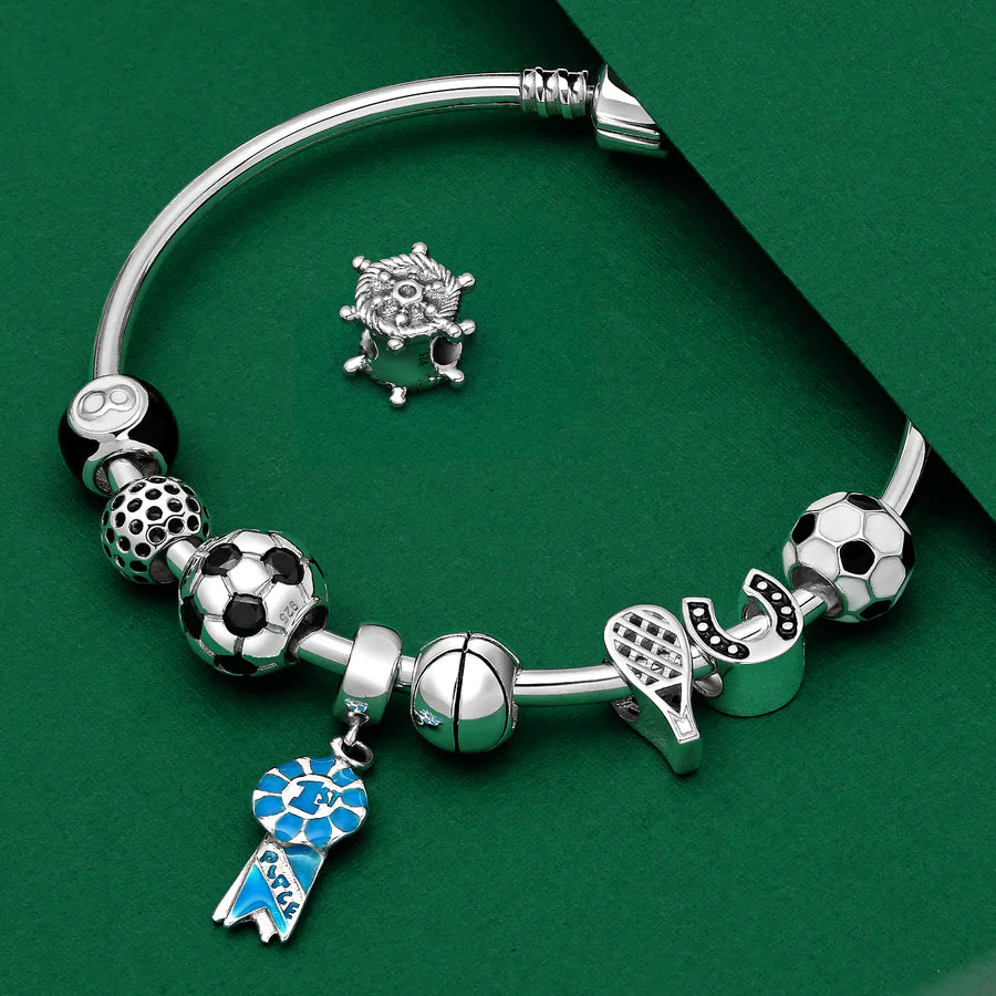 Tennis Racquet Bead Charm