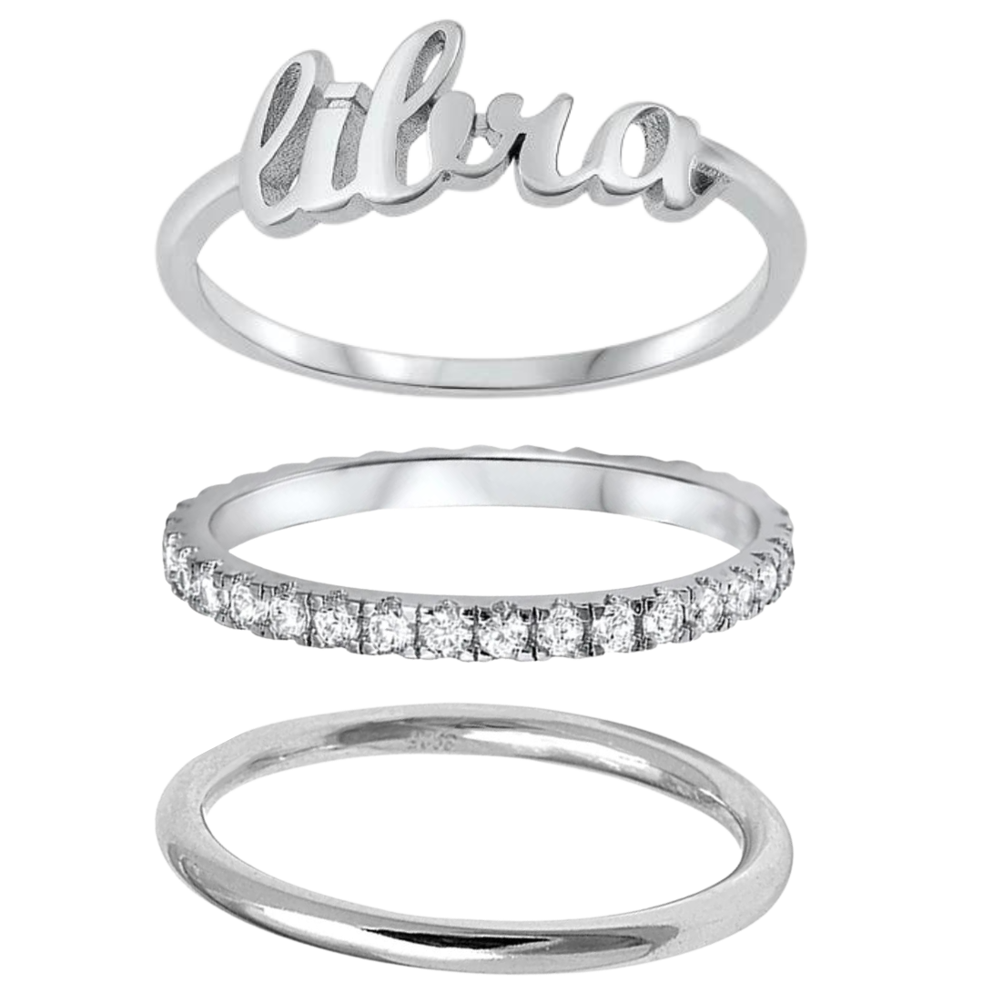 Zodiac Ring Trio