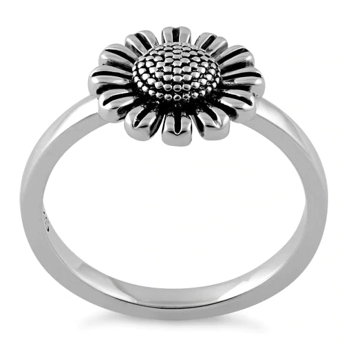 Sterling Silver Sun Flower Ring