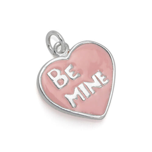 Be Mine Enamel Heart Charm