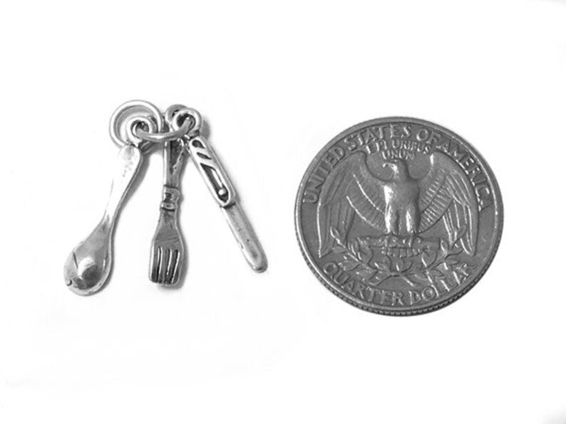 Fork, Spoon and Knife Charm