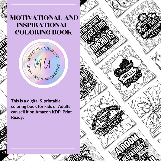 Motivational & Inspirational KDP Coloring Book