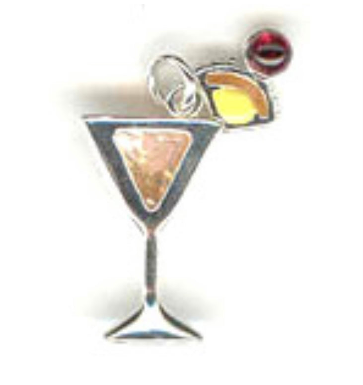 Mai-Tai Drink Crystal Charm