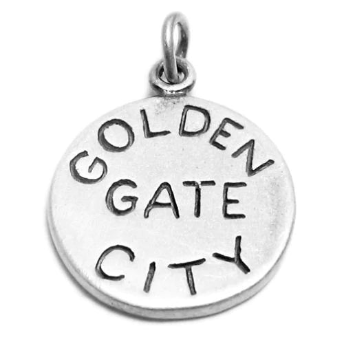 "San Francisco" CA "Golden Gate City" 2-Sided Charm