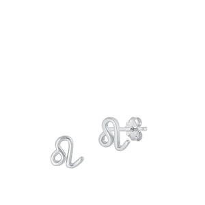 Sterling Silver Zodiac Stud Earrings