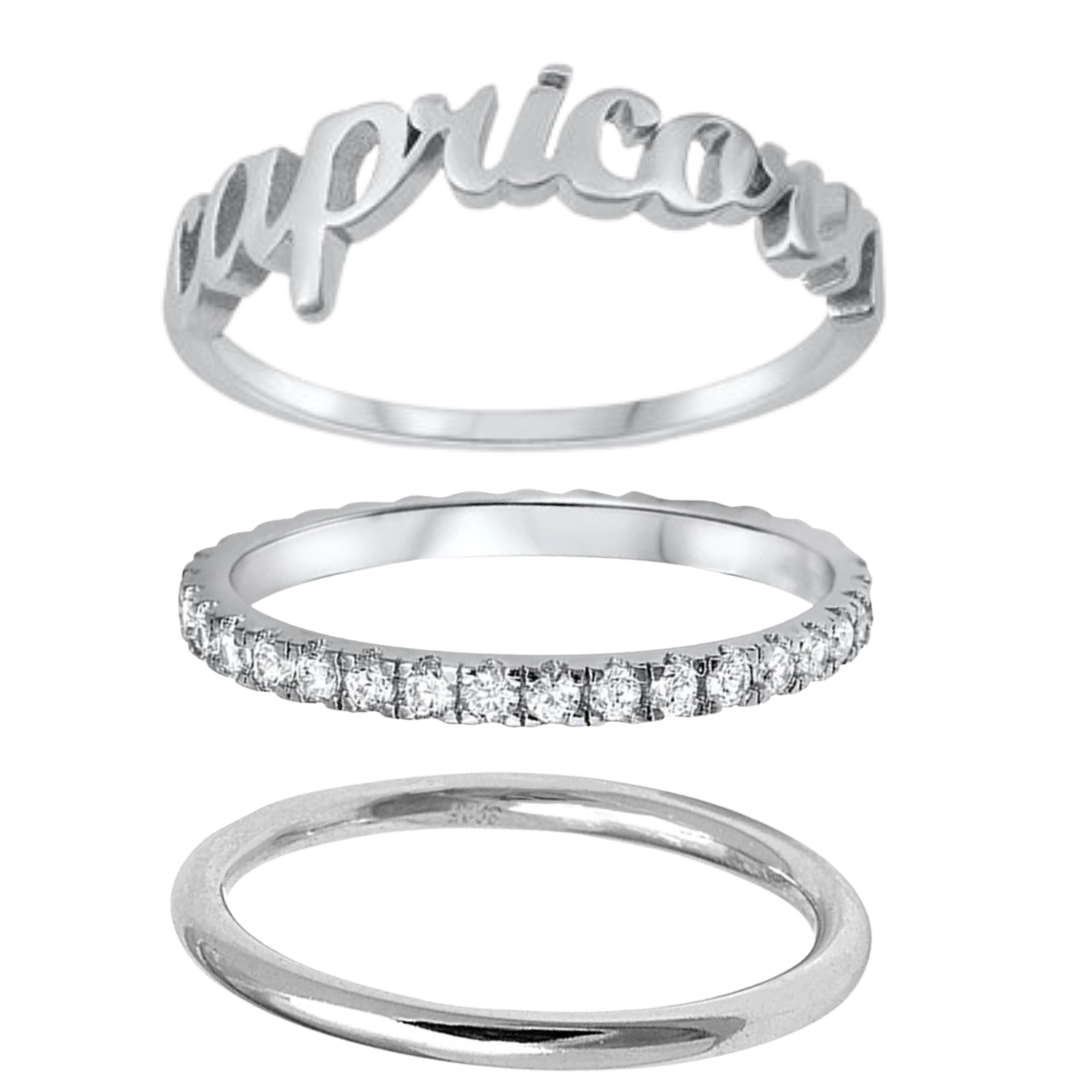 Zodiac Ring Trio