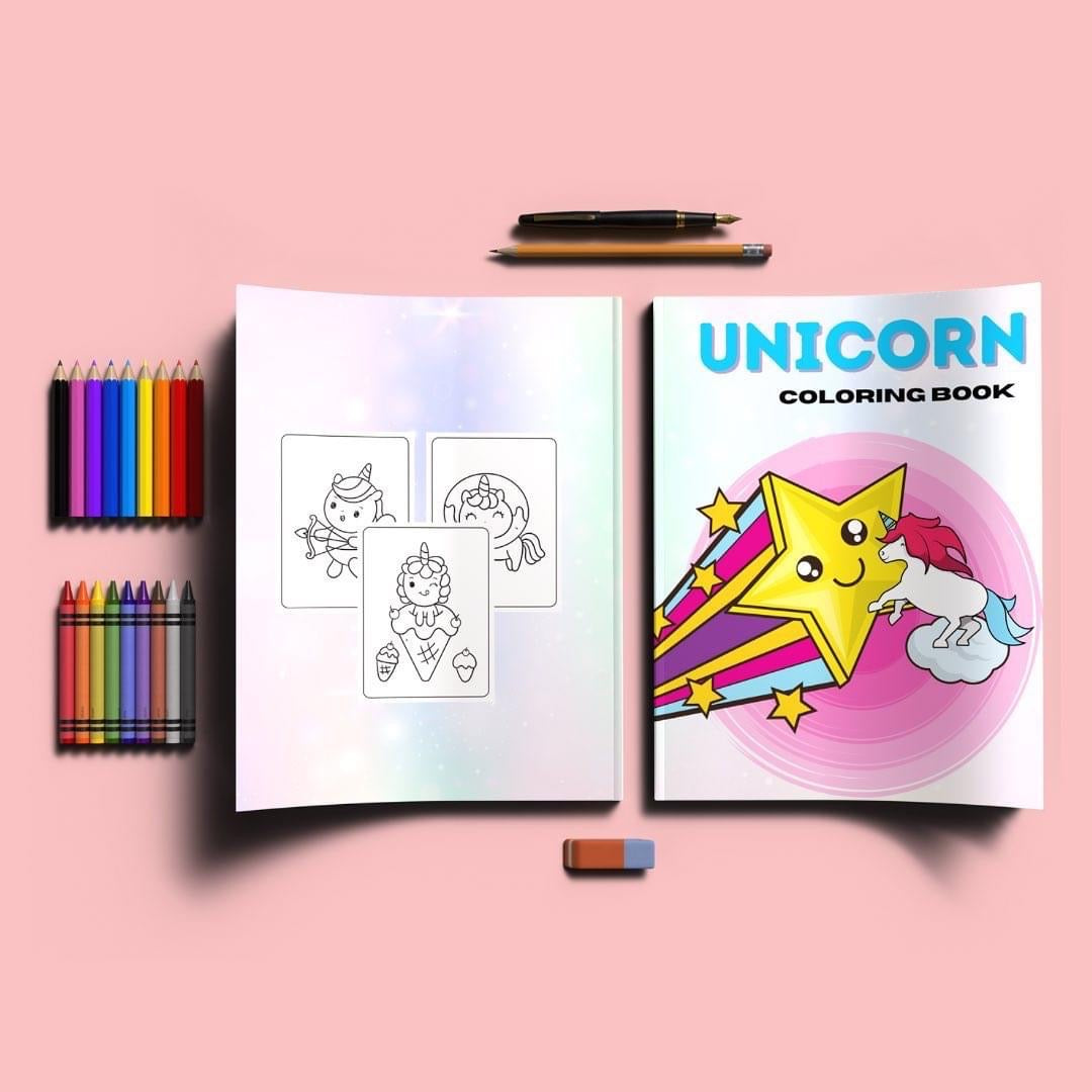 Custom Coloring Book or Children’s Workbook Line