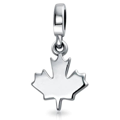 Canada Maple Leaf Dangle Bead Charm