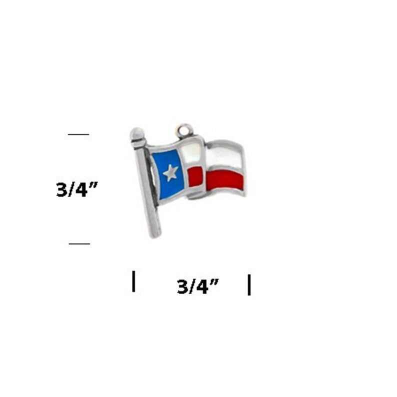 Texas Flag Enamel Charm