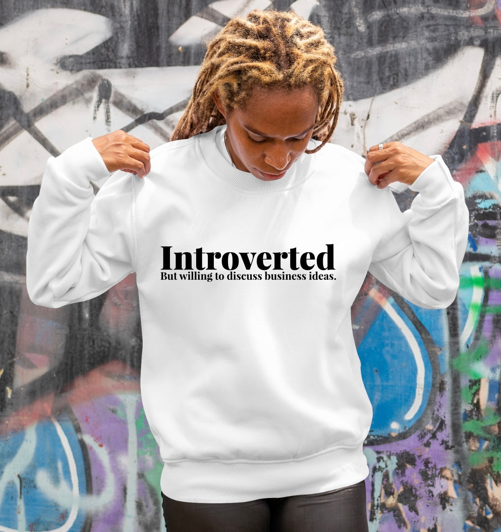 Sweatshirt Mockup With a Woman Looking Down