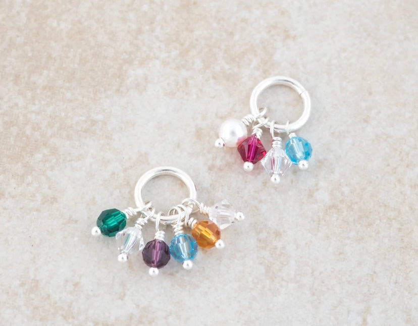 Birthstone Bead Cluster Charm