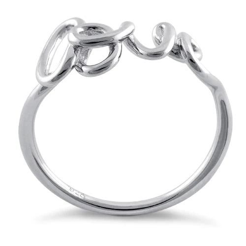 Sterling Silver Love Ring