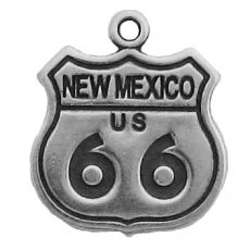 New Mexico Route 66 Highway Sign Charm