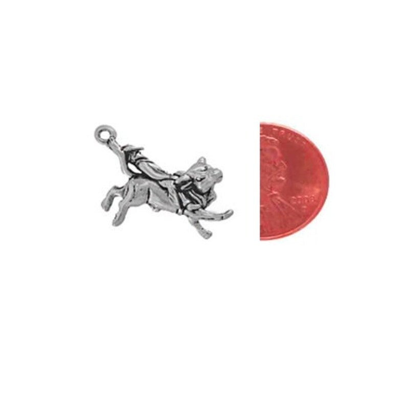 Bull Rider Charm