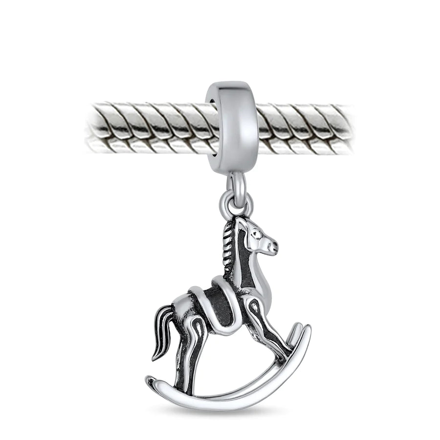 Rocking Horse Dangle Bead Charm