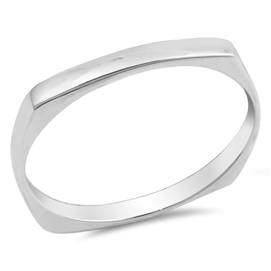 Square Dome Minimalist Ring