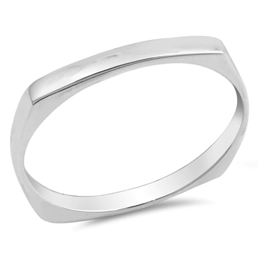 Square Dome Minimalist Ring