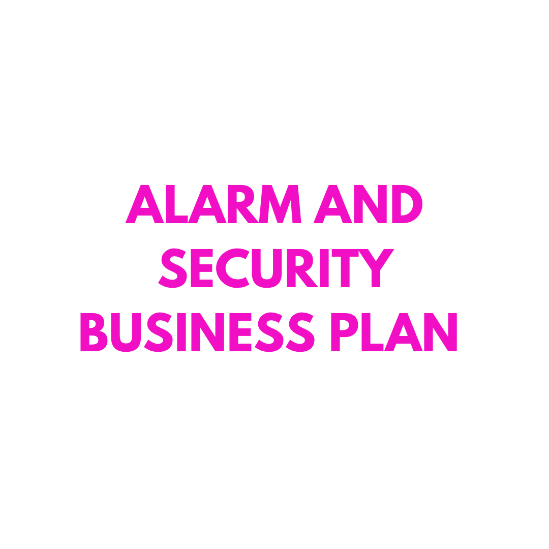 Alarm And Security Company Business Plan