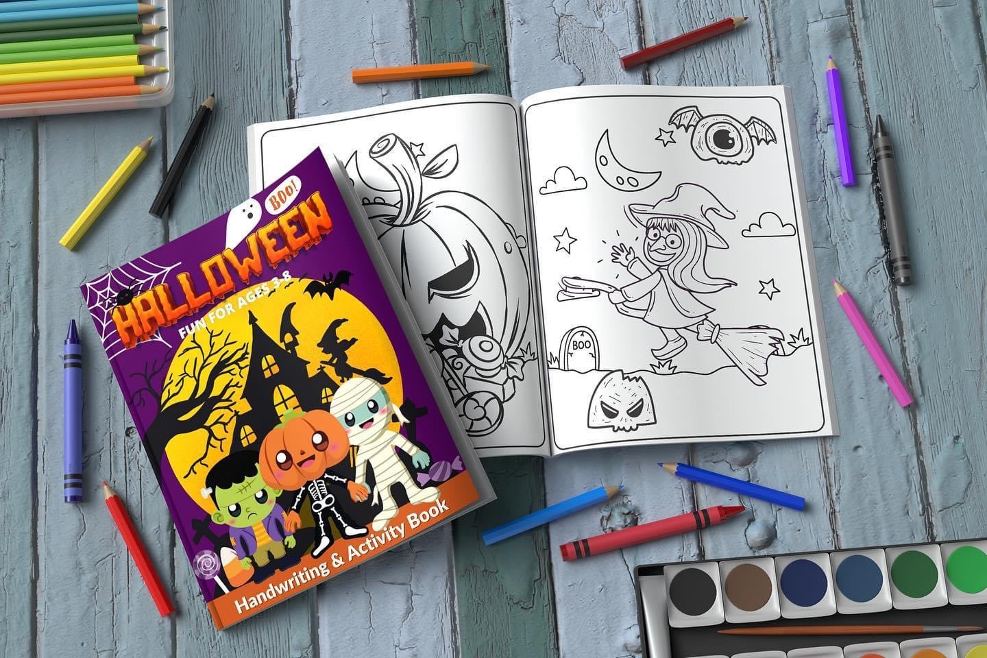 Custom Coloring Book or Children’s Workbook Line