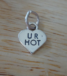 UR Hot Heart Conversation Charm