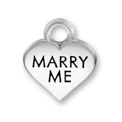 Marry Me Heart Conversation Charm