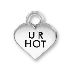 Tiny U R Hot Heart Charm