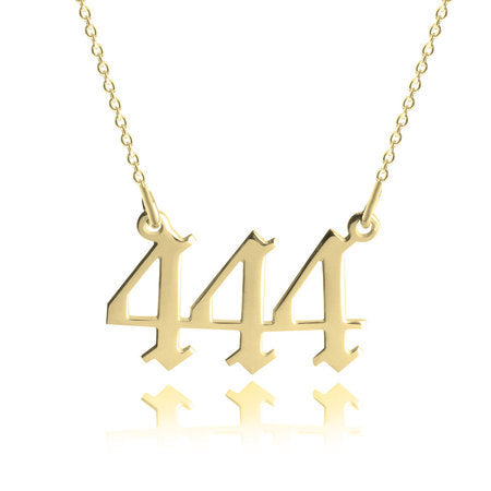 24K Gold Plated Angel Number Necklace