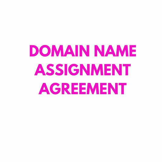 Domain Name Assignment Agreement