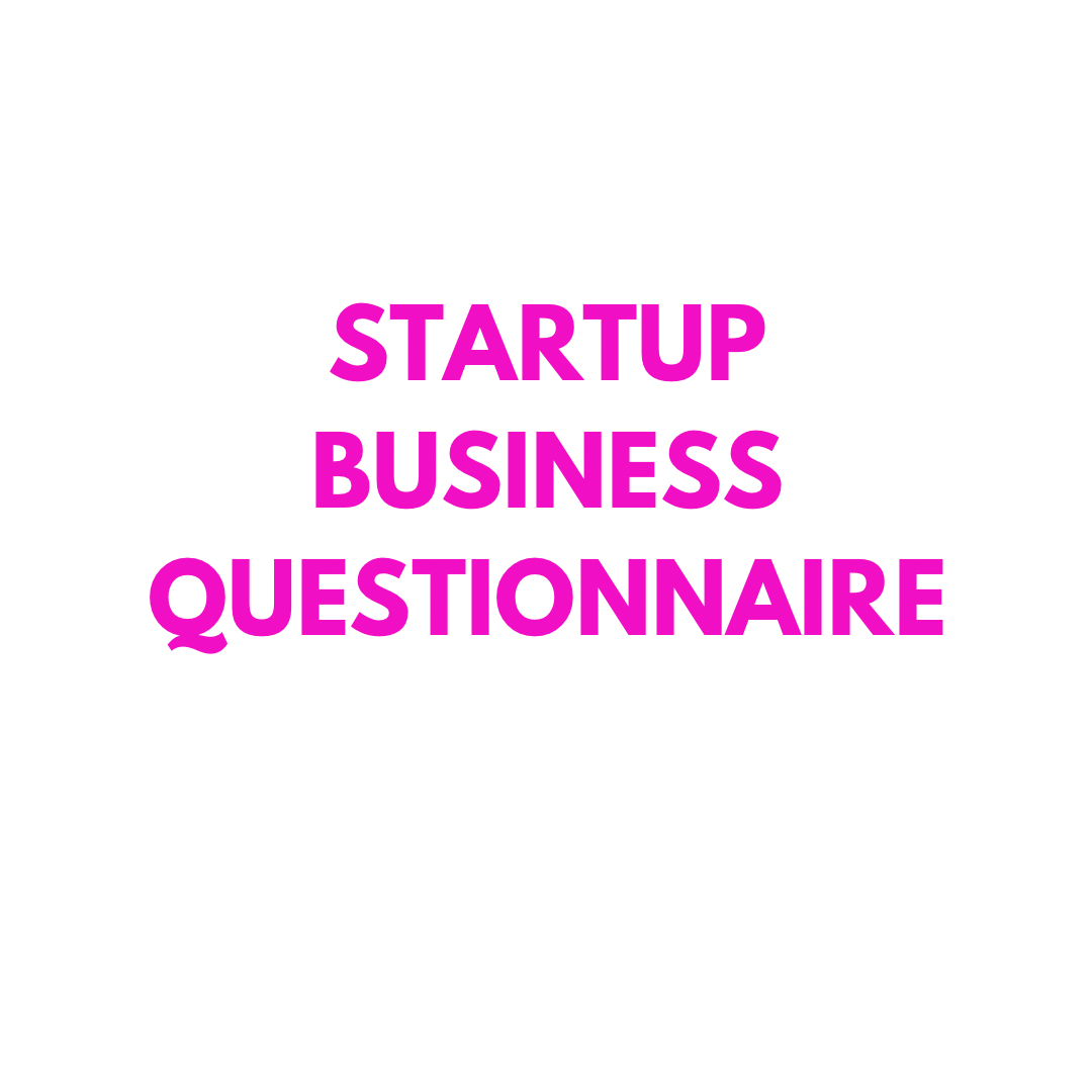 Startup Business Questionnaire