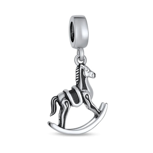 Rocking Horse Dangle Bead Charm