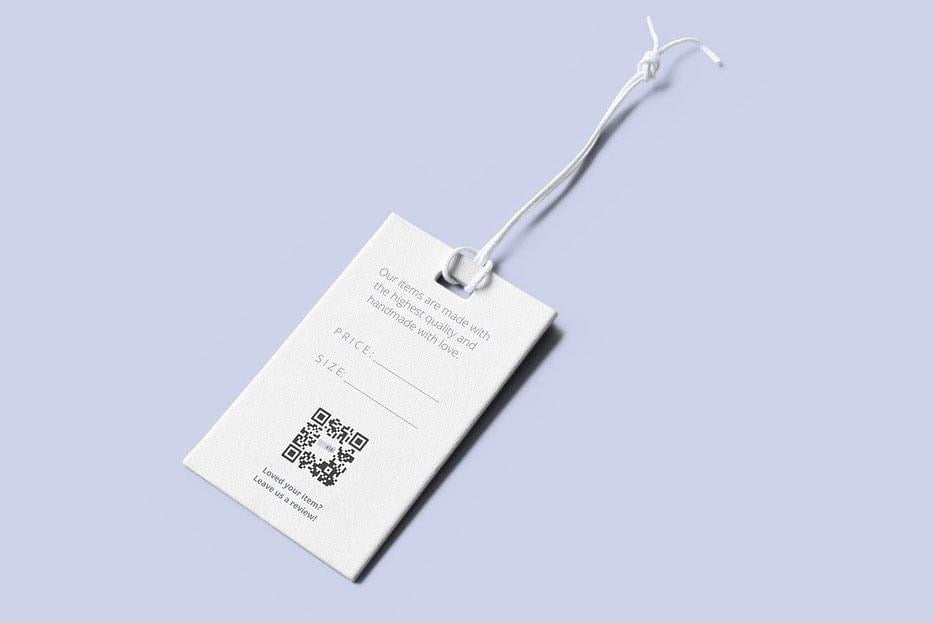 Paper Label Tag Mockup