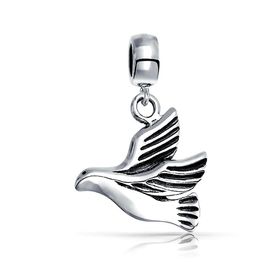 Dove Dangle Bead Charm