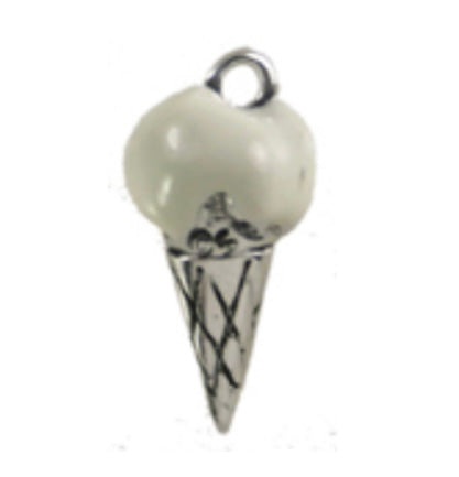 Sweet! Vanilla Ice Cream Cone Charm