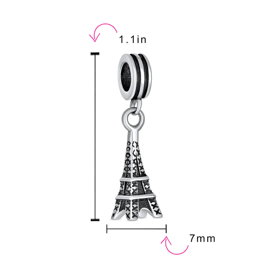 Eiffel Tower Dangle Bead Charm