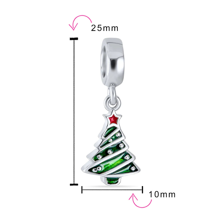 Christmas Tree Dangle Bead Charm