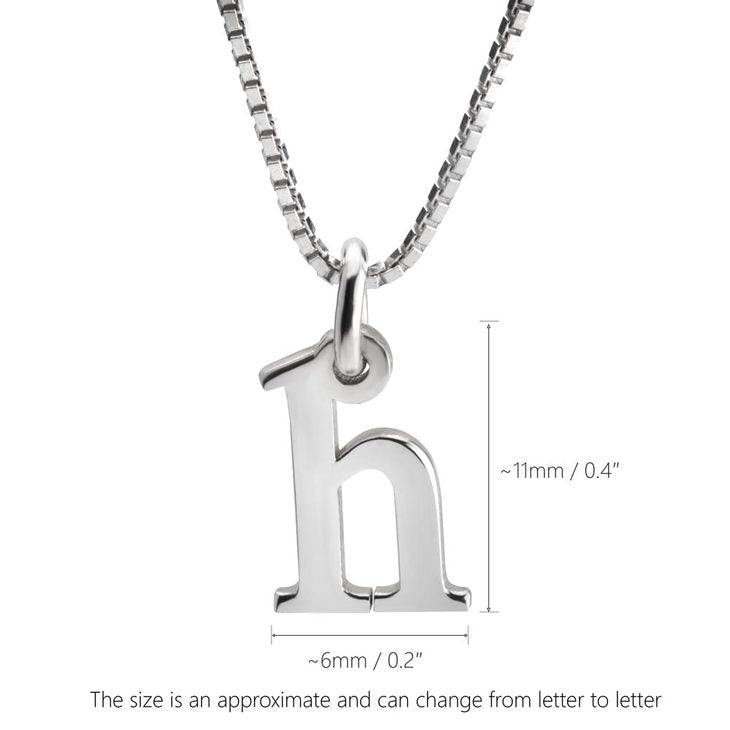 Small Letter Initial Necklace