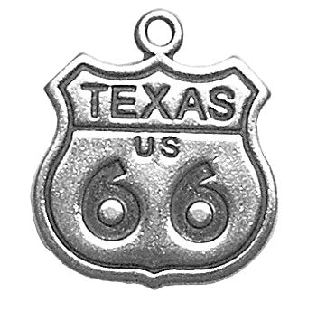 Texas Route 66 Highway Sign Charm