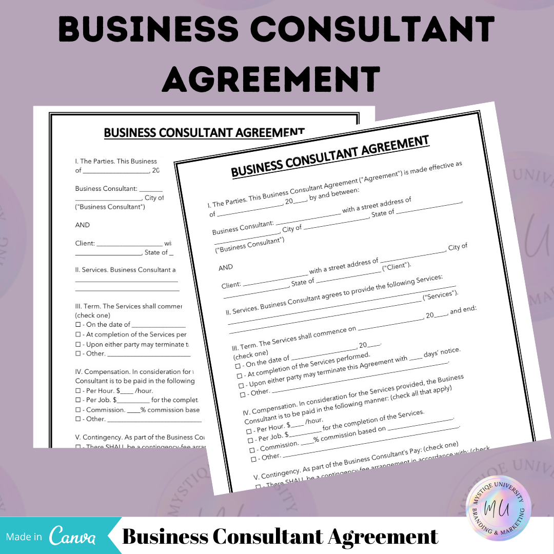 Business Consulting Agreement