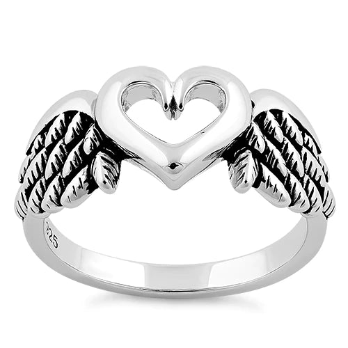 Wings Heart Ring