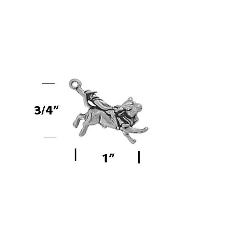 Bull Rider Charm