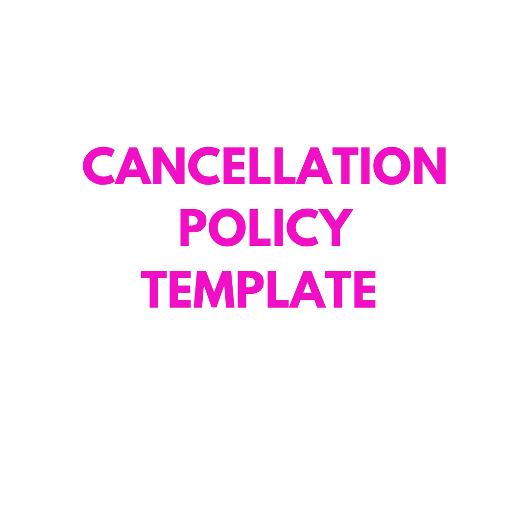 Cancellation Policy Template