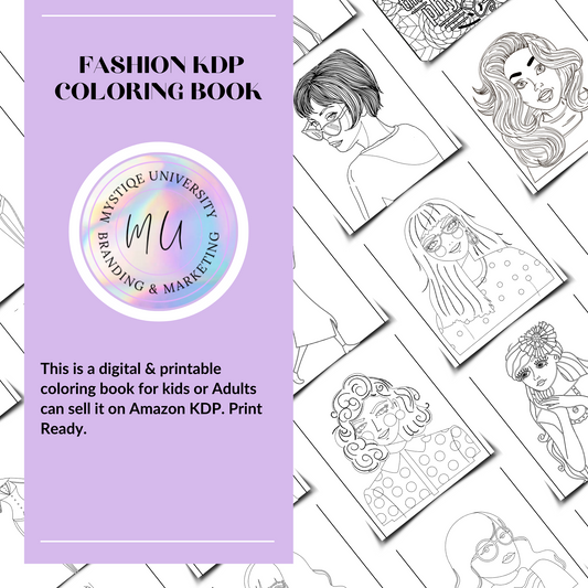 Fashion KDP Coloring Book